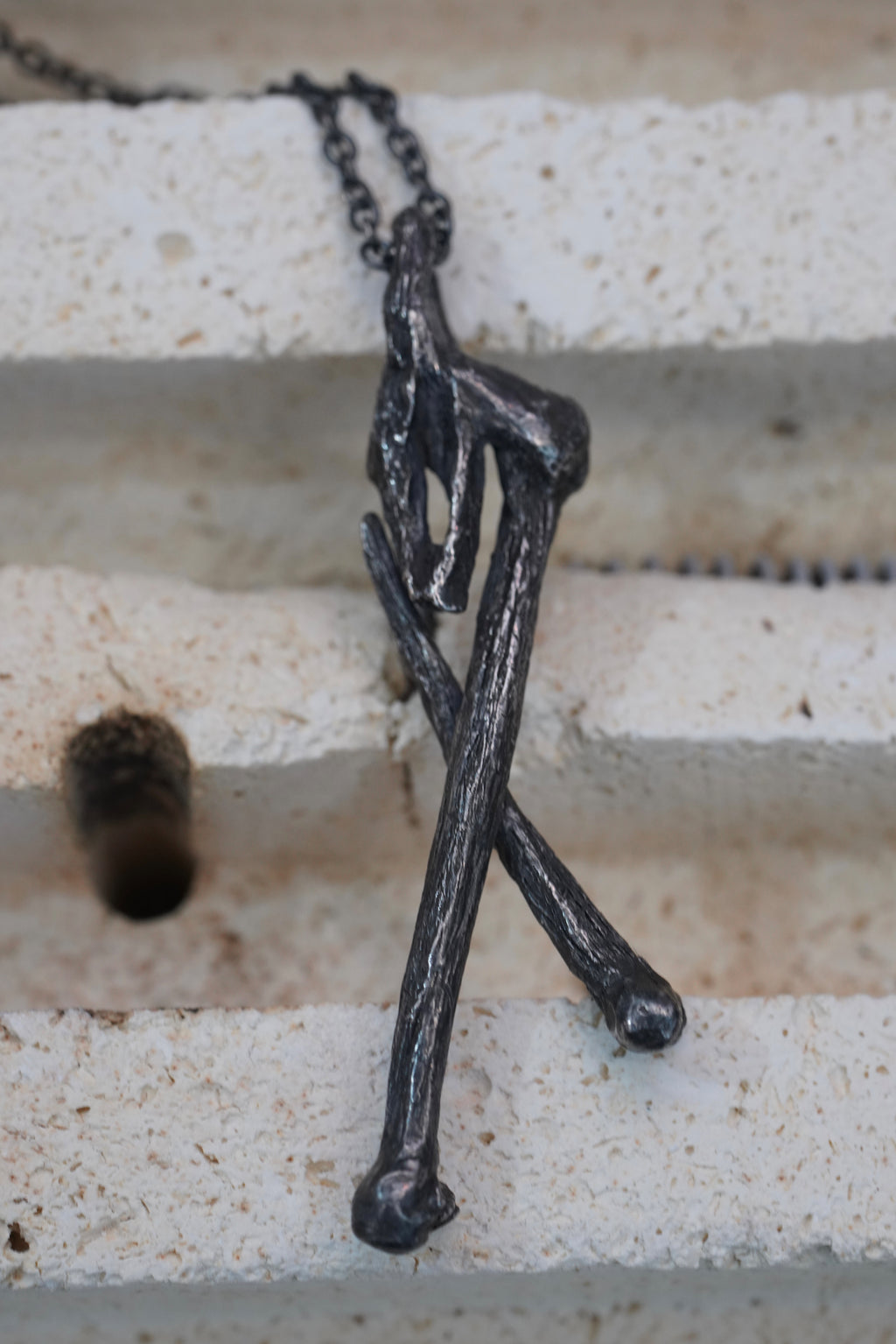 Collier Os croisés